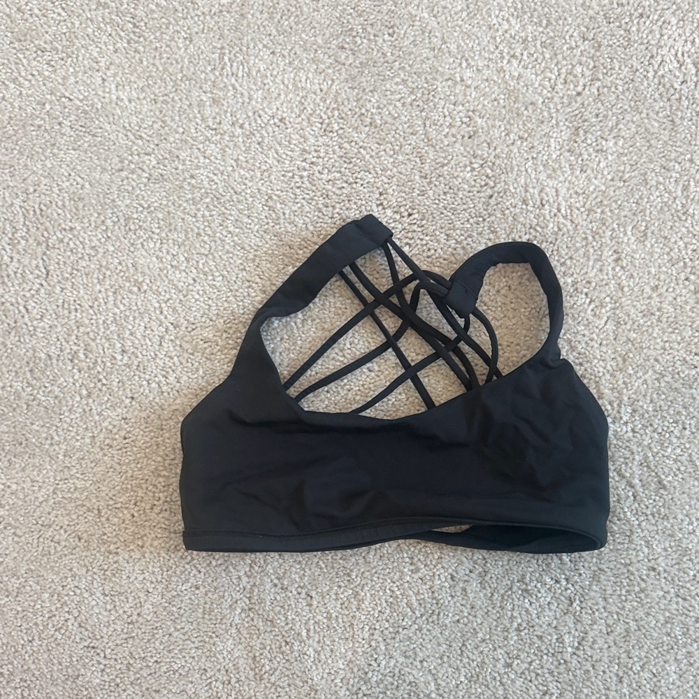 lululemon athletica Black Strappy Sports Bra